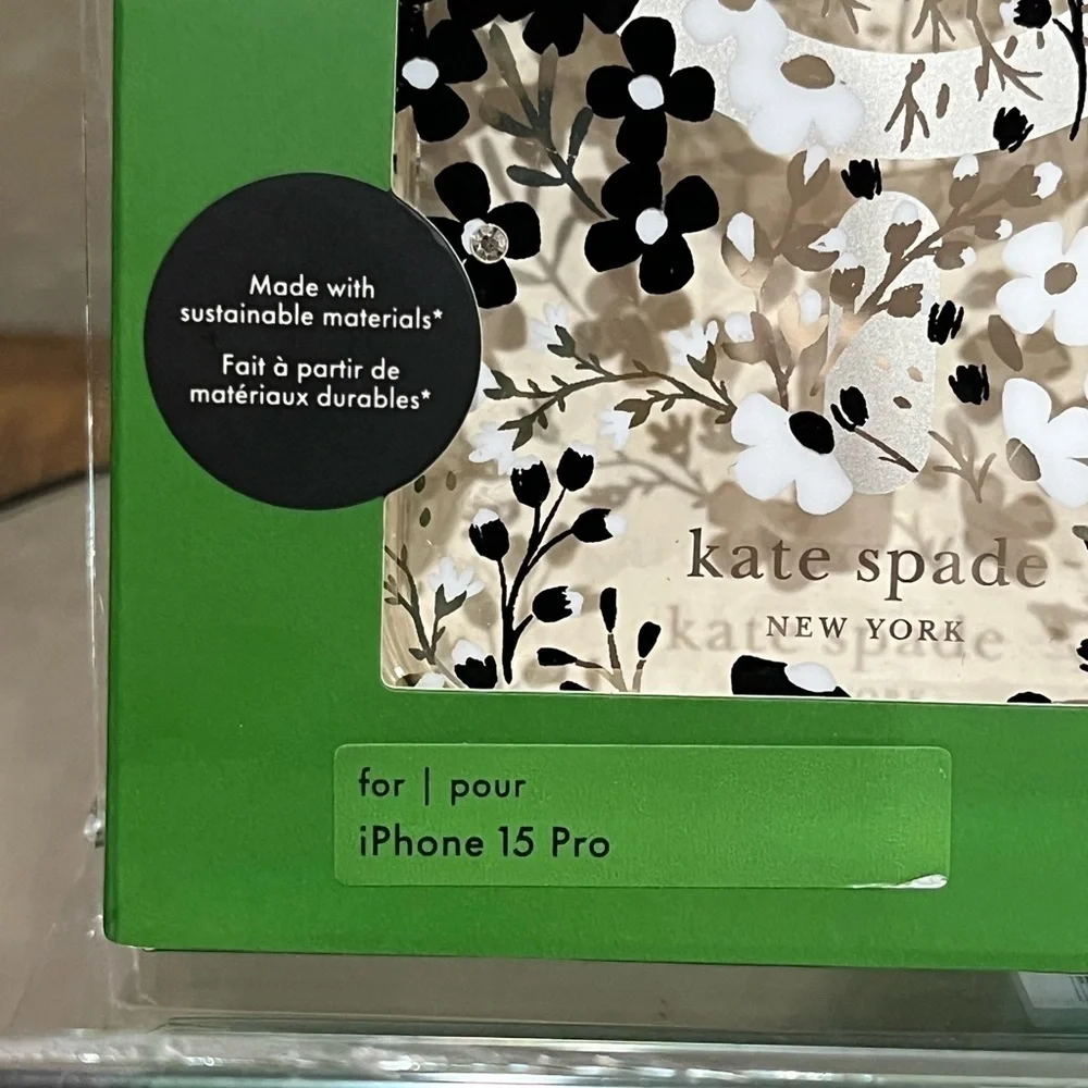 Kate Spade Floral iPhone 15 Pro Case, new!
